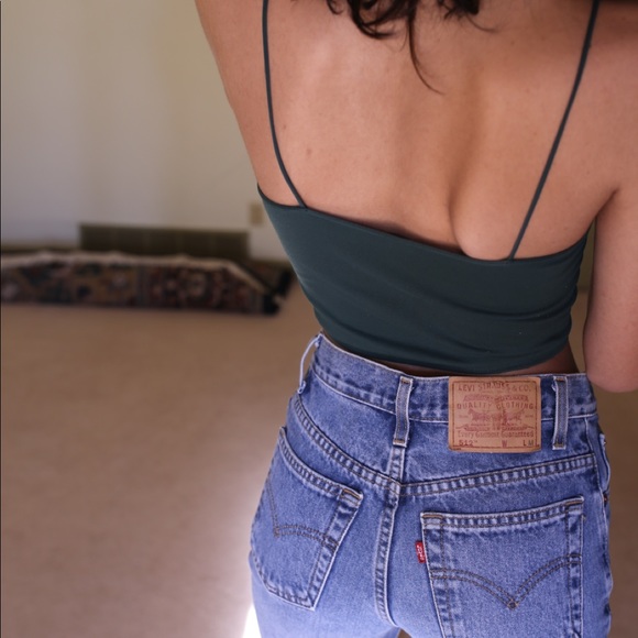 VTG Levi’s 512 3 JR M Medium Wash Denim Jeans - Picture 4 of 7